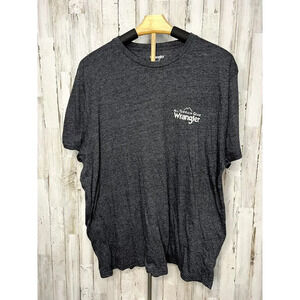 Wrangler Men's XL Gray Graphic Print Logo T-Shirt Short‎ Sleeve Crew Neck